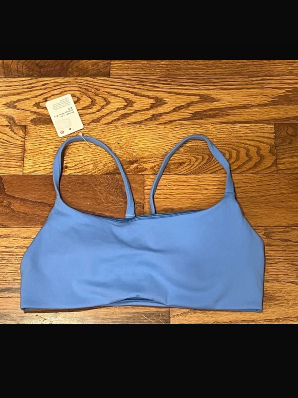 Lululemon Wunder Train Strappy Racer Bra A/B Cup Sz 10 Pool Blue ~ NWT!
